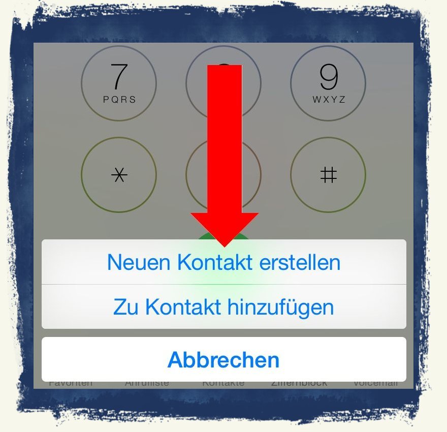 iPhone 6 Telefonbuch Kontakte anlegen speichern 2