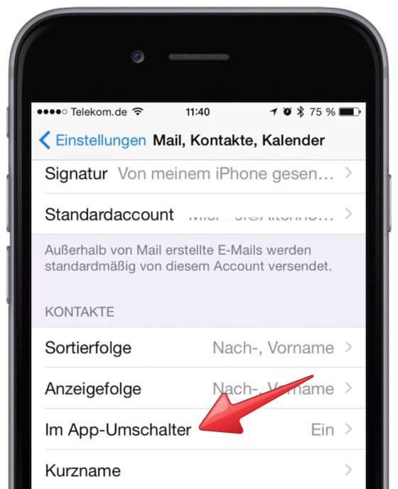 Apple ausschalten Datenschutz Favoriten Im App-Umschalter iMessages iPhone Letzte Anrufe Letzte Kontakte Letzte SMS 3