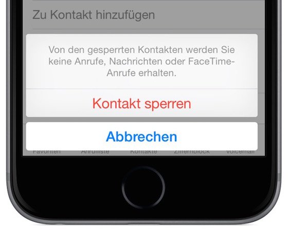 iPhone Stalker lästige Anrufer sperren blockieren 4