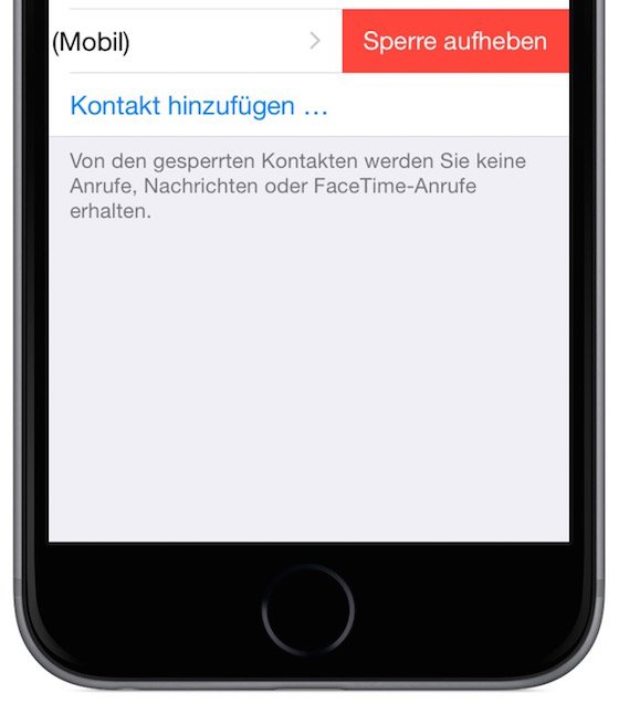 iPhone Stalker lästige Anrufer sperren blockieren 6