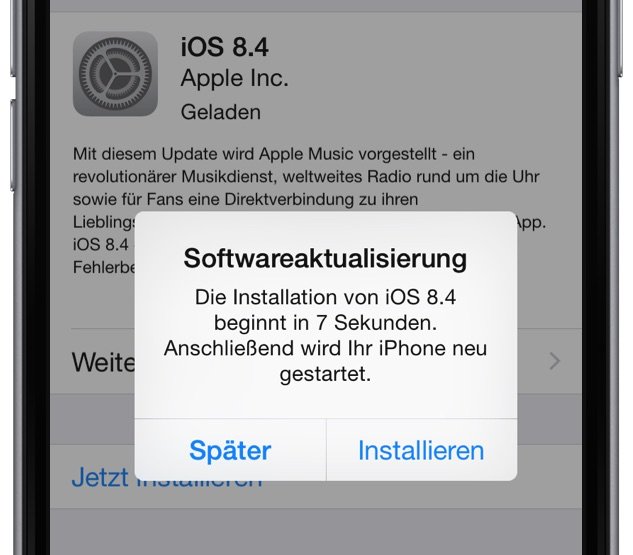 Apple iOS 8.4 Update veröffentlicht installieren Radio Musik Fehlerbehebungen Bugfixes 2