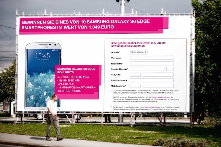 Telekom-Gewinnspiel Samsung Galaxy S6 edge zu gewinnen BB
