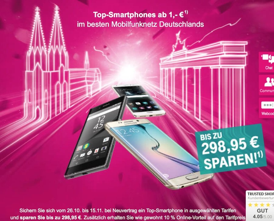 T-Mobile Top Tarif iPhone 6 6s plus magenta Premium 1 EUR
