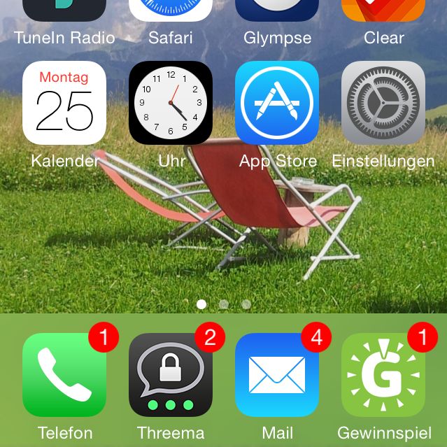 iPhone Homescreen App Badge Icon verschieben anordnen 1