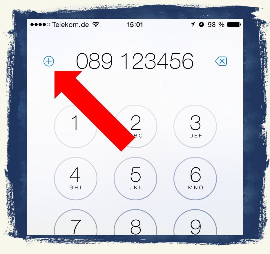 iPhone 6 Telefonbuch Kontakte anlegen speichern 1