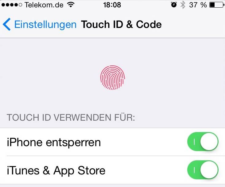 iPhone 6 anmelden aktivieren aktualisieren Touch-ID Siri Schlüsselbund BB