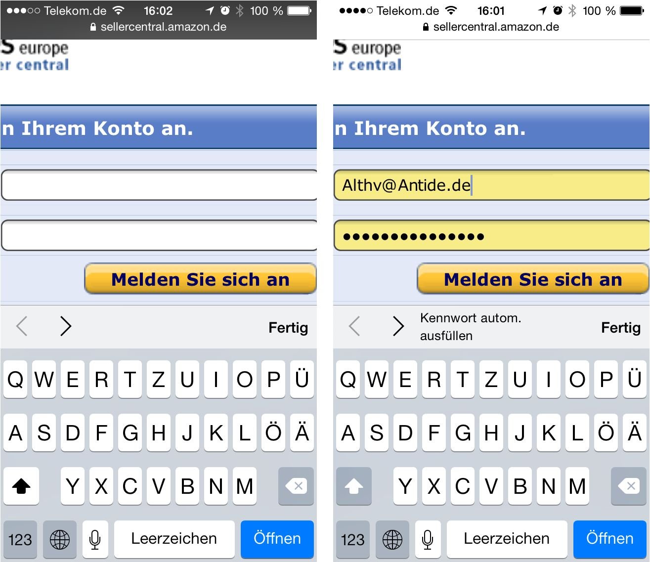 iPhone Safari speichert Kennwoerter nicht mehr Keychain Schluesselbund Privat Modus 1