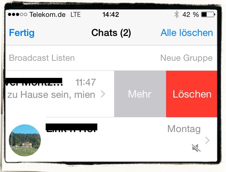 iPhone,WhatsApp,Aufräumen,Chat,Archivieren,Löschen 3