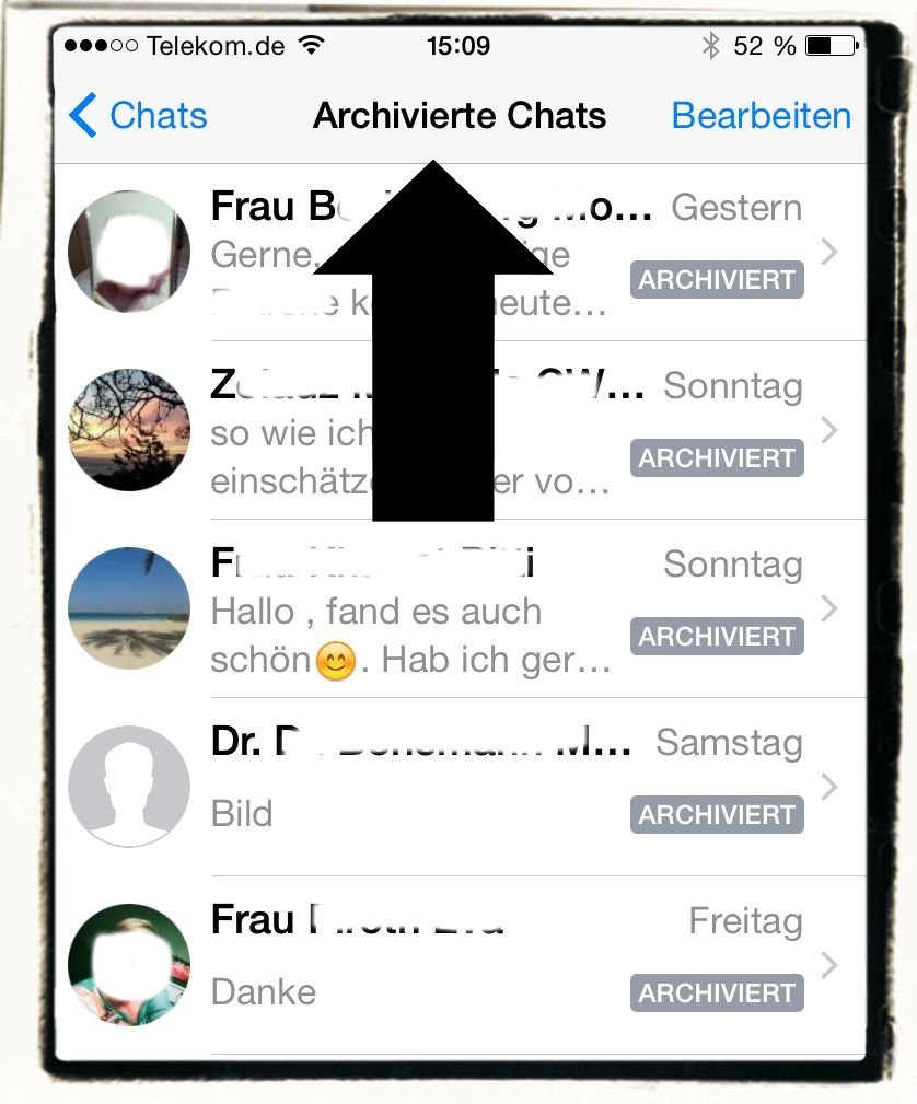 WhatsApp,Archivieren.wiederherstellen.iPhone 2