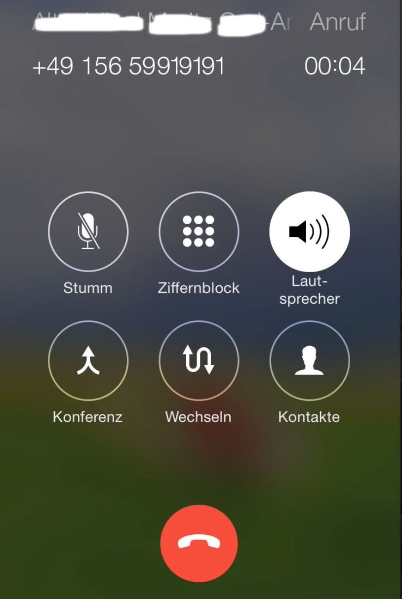 iPhone Telefon Dreierkonferenz Anruf Gespräch Makeln 3