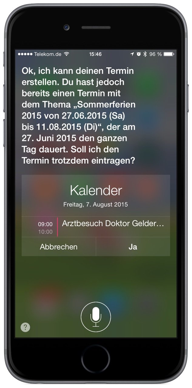 iPhone Siri Kalender Termin 4