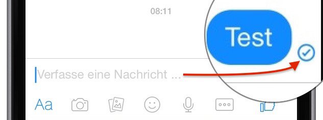Facebook Messenger Symbole Gesendet Übertragen Zugstellt Icon 1