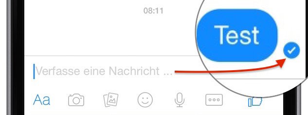 Facebook Messenger Symbole Gesendet Übertragen Zugstellt Icon 2