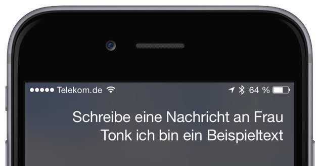 iPhone SMS iMessage Siri Sprachkommando schreiben versenden senden 1