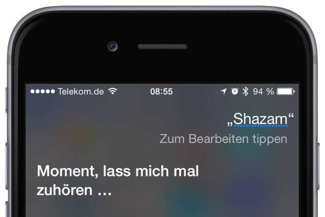 iPhone Siri Musik Titel Interpret Shazam 2
