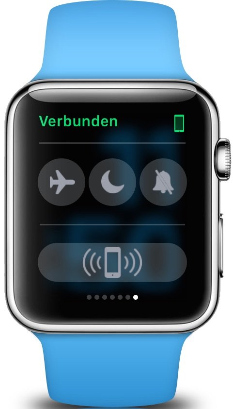 iPhone verlegt Orten Apple Watch Lautlos Klingelton Ruhemodus Flugmodus 2