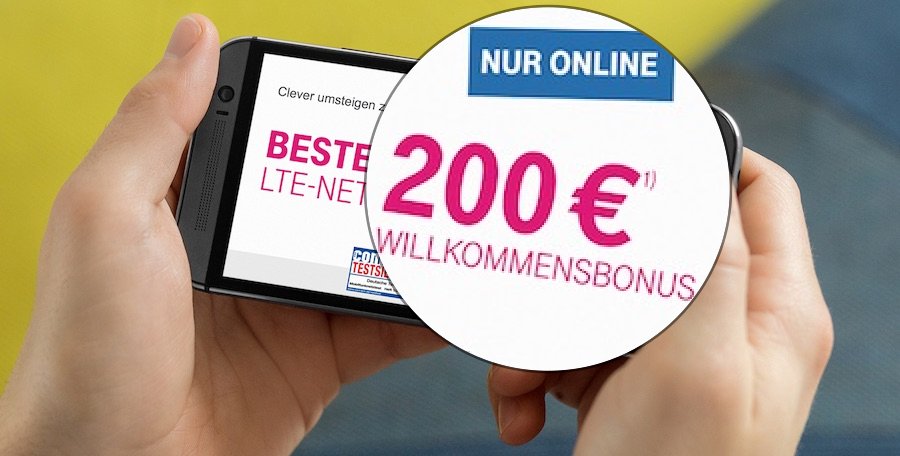 T-Mobile 200 EUR Gutschrift bei Abschluss eines Mobilfunkvertrags BB