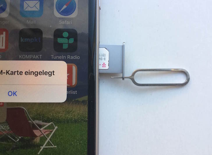 iPhone 6s plus Anleitung SIM Karte einlegen Nano Mini Micro Mobilfunk Provider BB