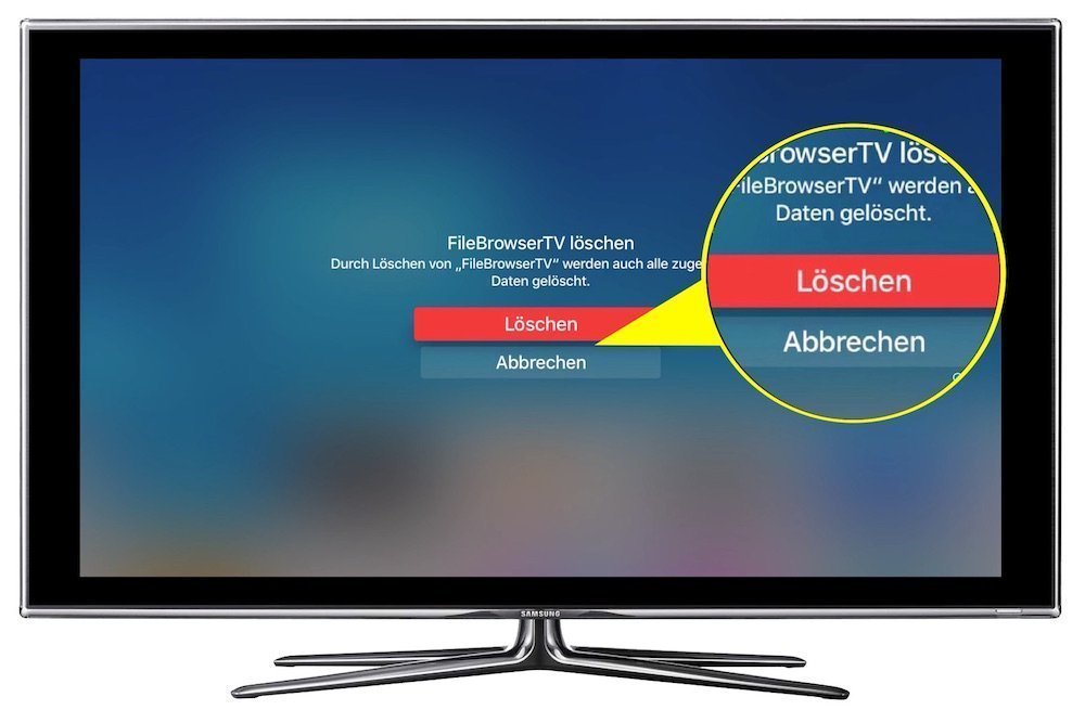 Apple TV 4 App löschen deinstallieren entfernen 2